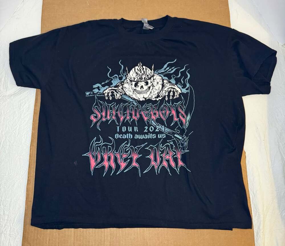 Gildan Suicideboys Grey Day Tour 2024 T-Shirt Largr